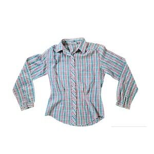 Vintage Mister Noah Women's M Plaid Button Down Shirt